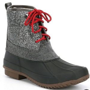 Gianni Bini Stormi Glitter Duck Boots